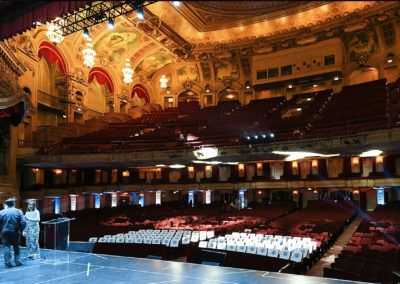 Chicago Theater main stage setup
